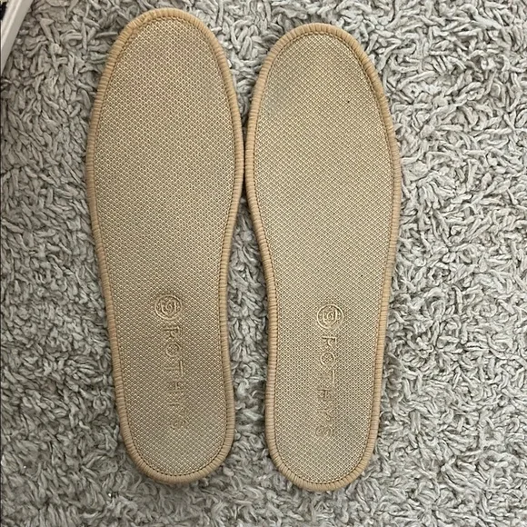 Rothy's Tan and Black Sneakers Slip-On Style - Picture 4 of 5